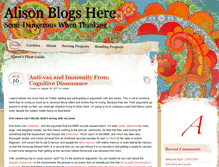 Tablet Screenshot of alisonblogs.com